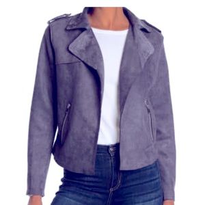 Philosophy size Small Gray soft Faux Suede Jacket